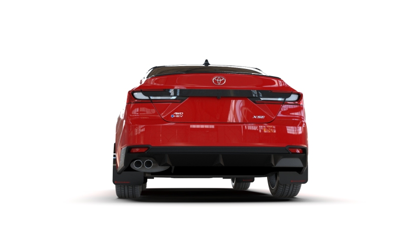 Toyota Camry Mud Flap Kit - Rally Armor - UR series - Black/Red Logo - `25-`26